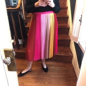 J Crew EUC G8026/ Ombre Pleated Skirt/ Size 10
